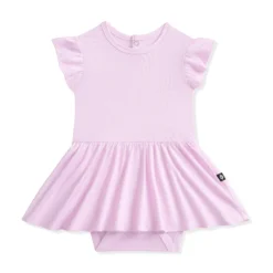 Twirl Bodysuit Dress in Thistle