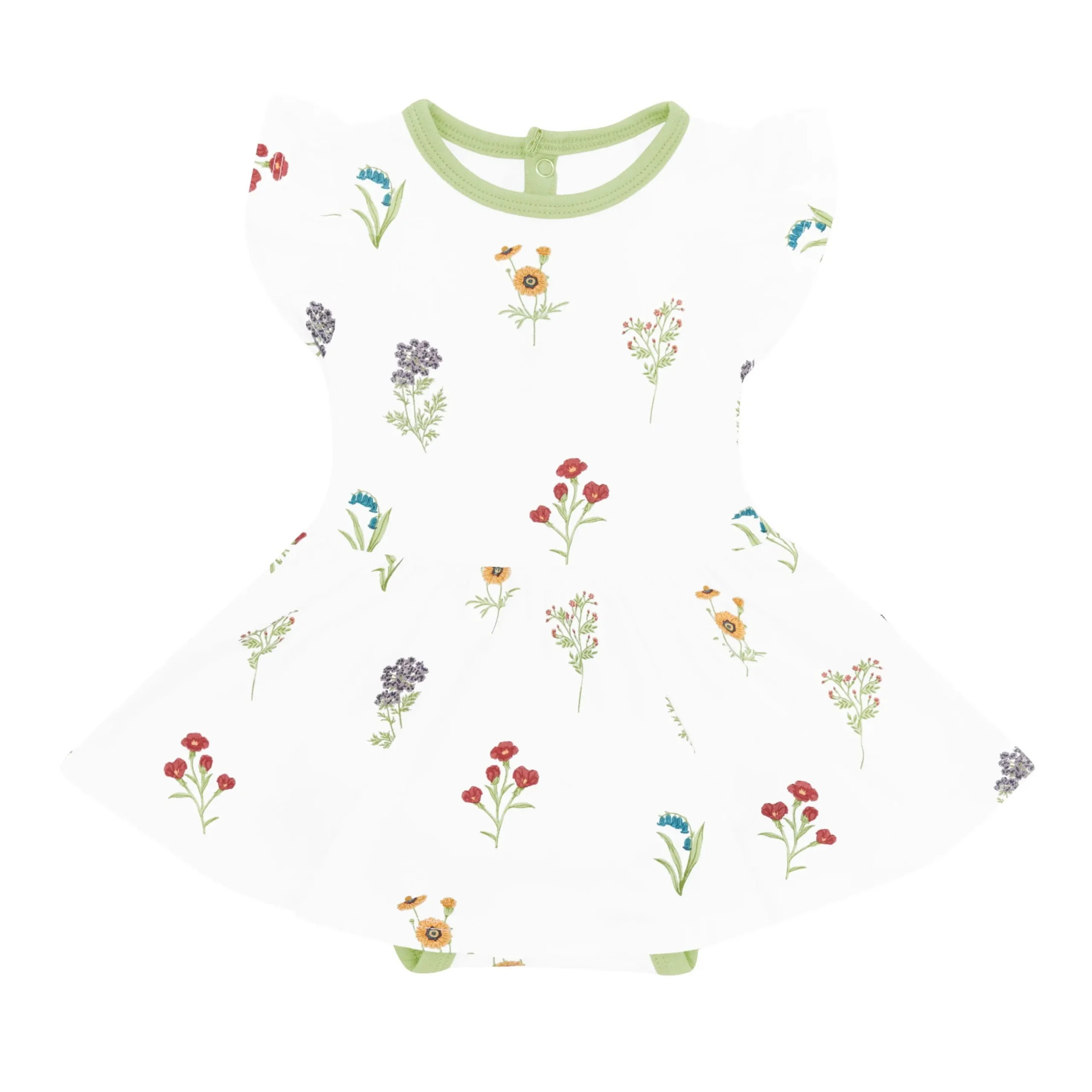 Twirl Bodysuit Dress in Wildflower