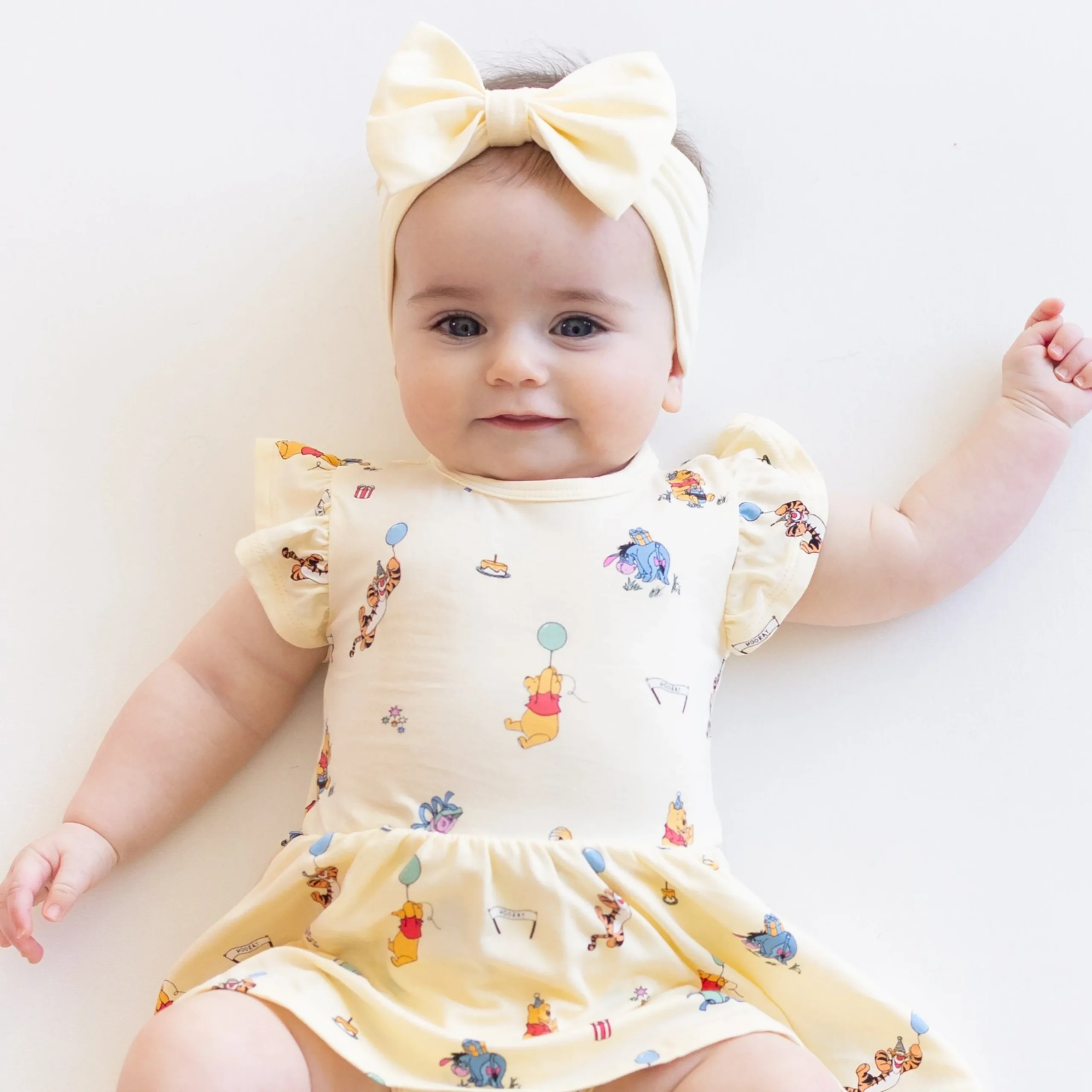 Twirl Bodysuit Dress in Winnie the Pooh Celebration