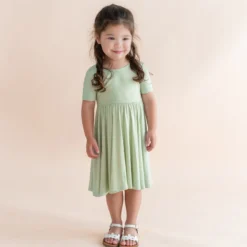 Twirl Dress in Basil
