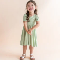 Twirl Dress in Basil