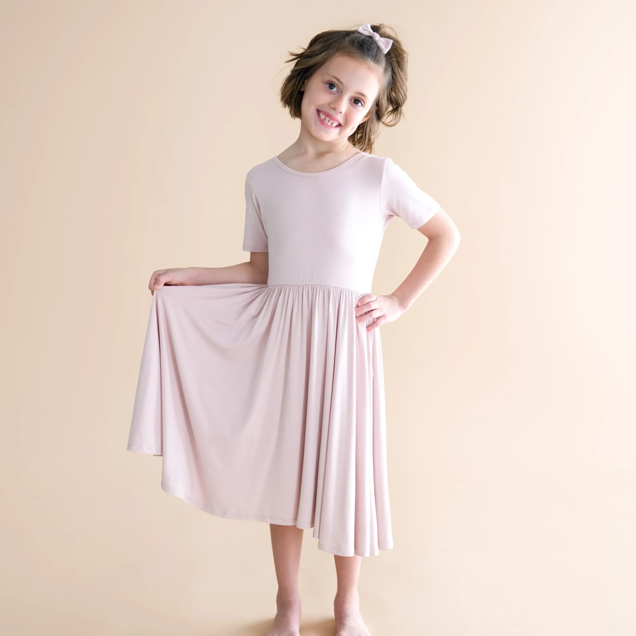 Twirl Dress in Blush