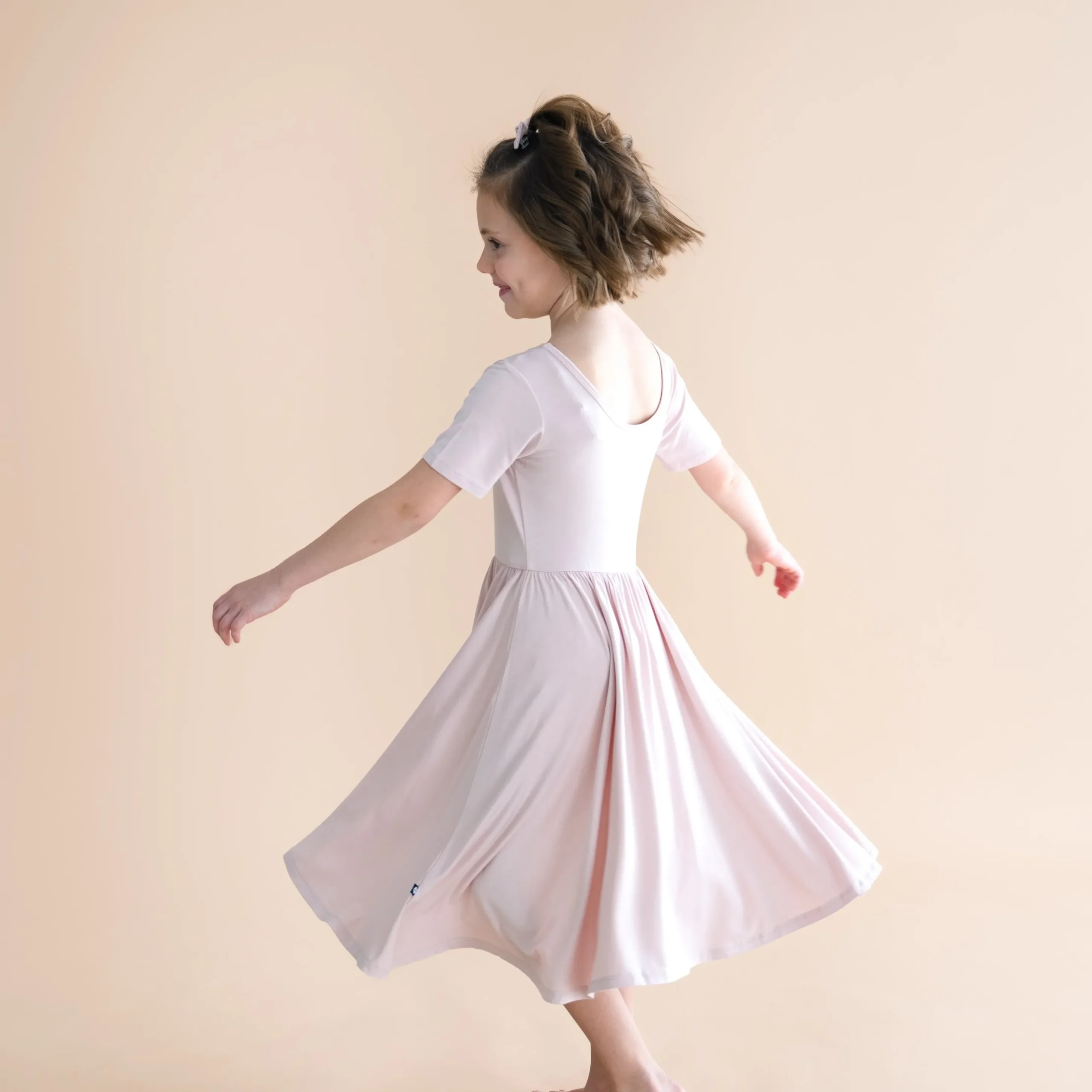 Twirl Dress in Blush