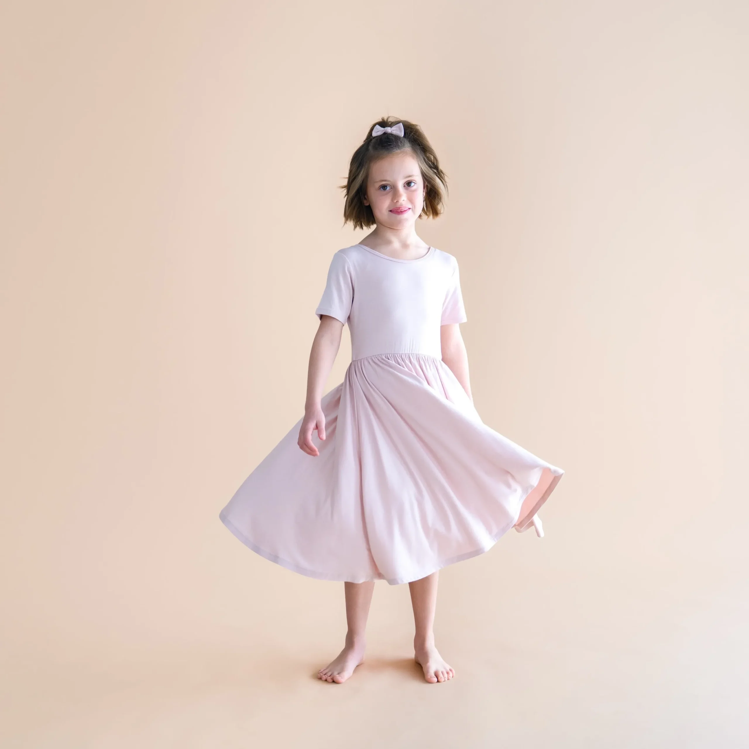 Twirl Dress in Blush