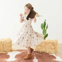 Twirl Dress in Classic Cowboy