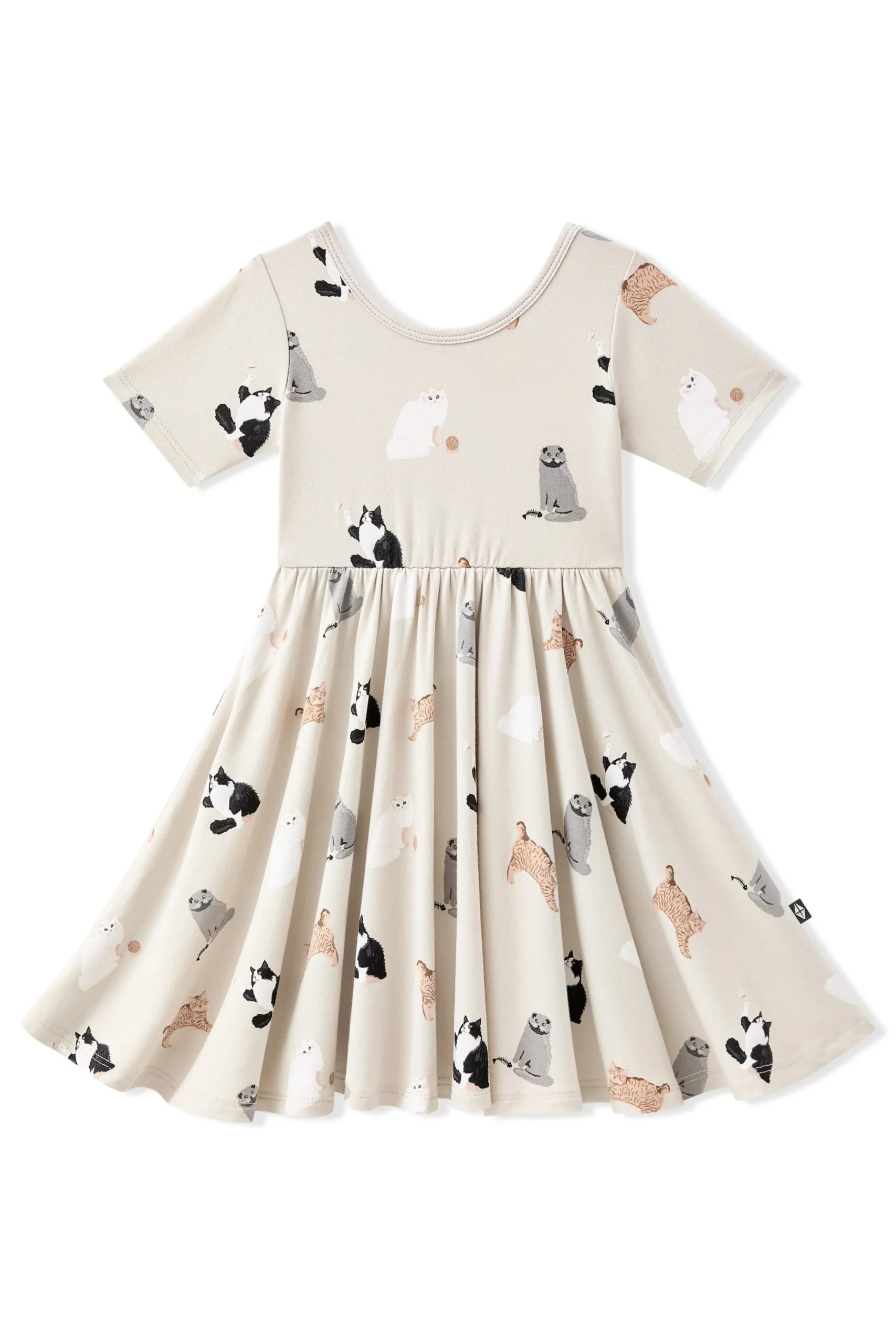 Twirl Dress in Fluffy Cat