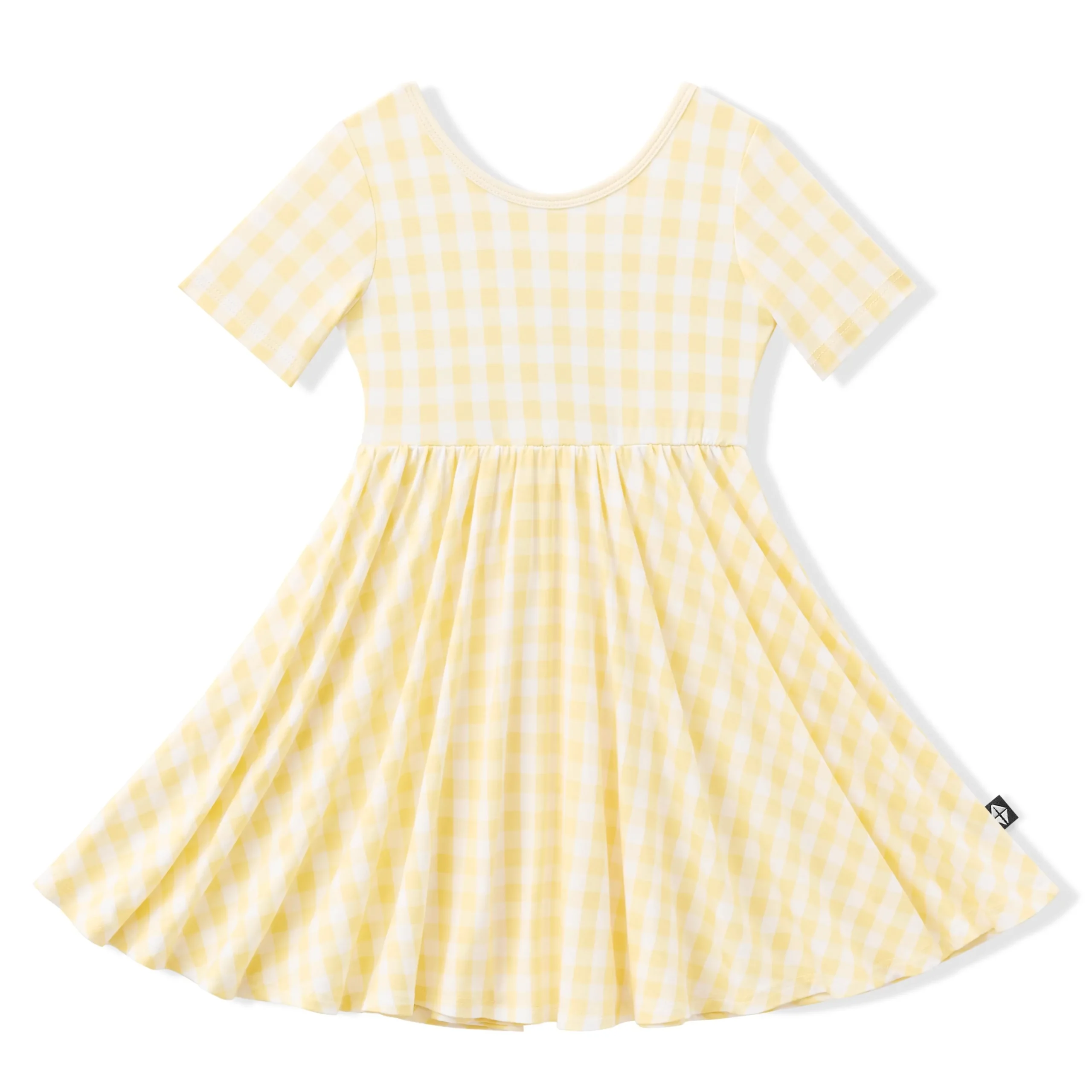 Twirl Dress in Gingham Chamomile