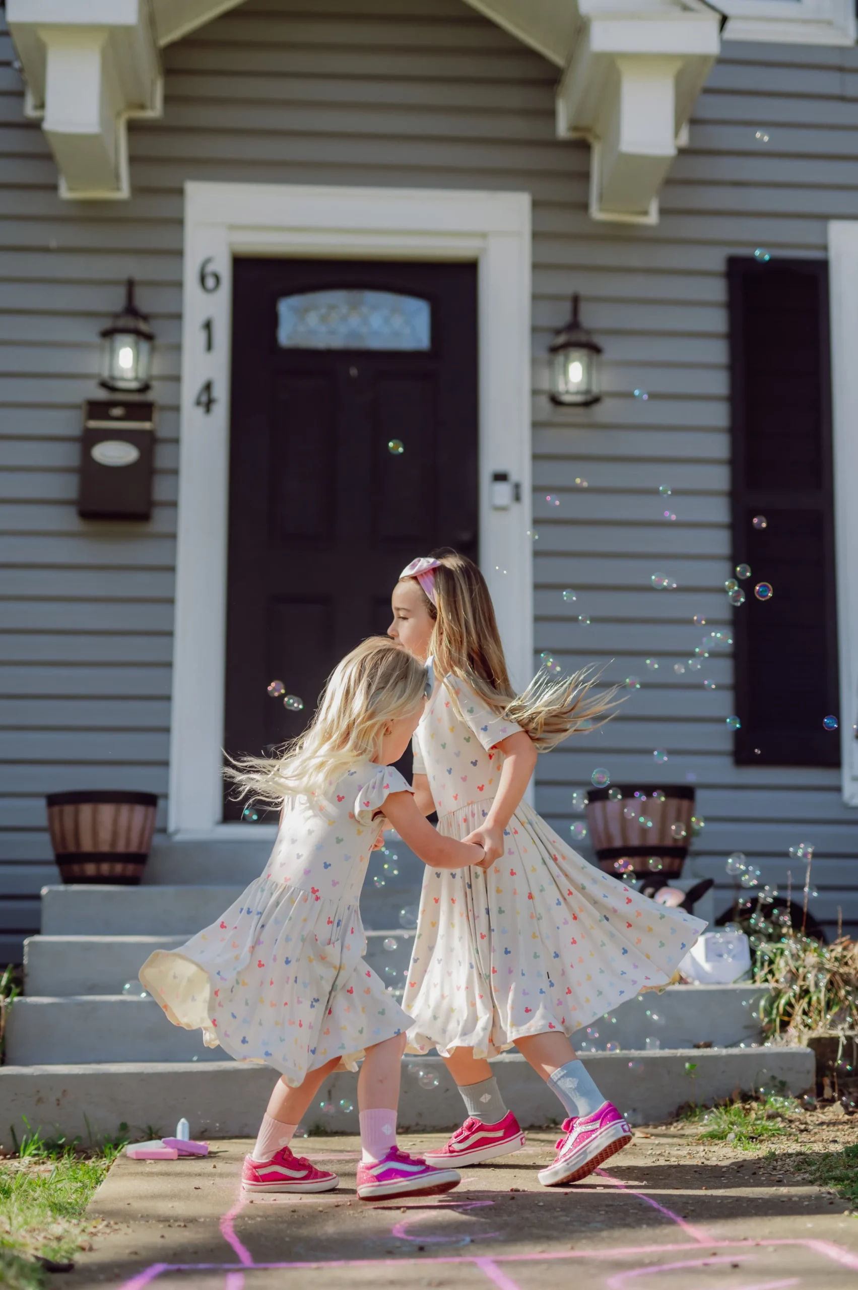 Twirl Dress in Pastel Mickey Mouse
