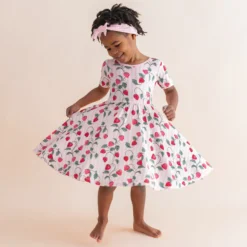 Twirl Dress in Strawberry Fields