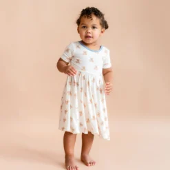 Twirl Dress in Teddy Bear