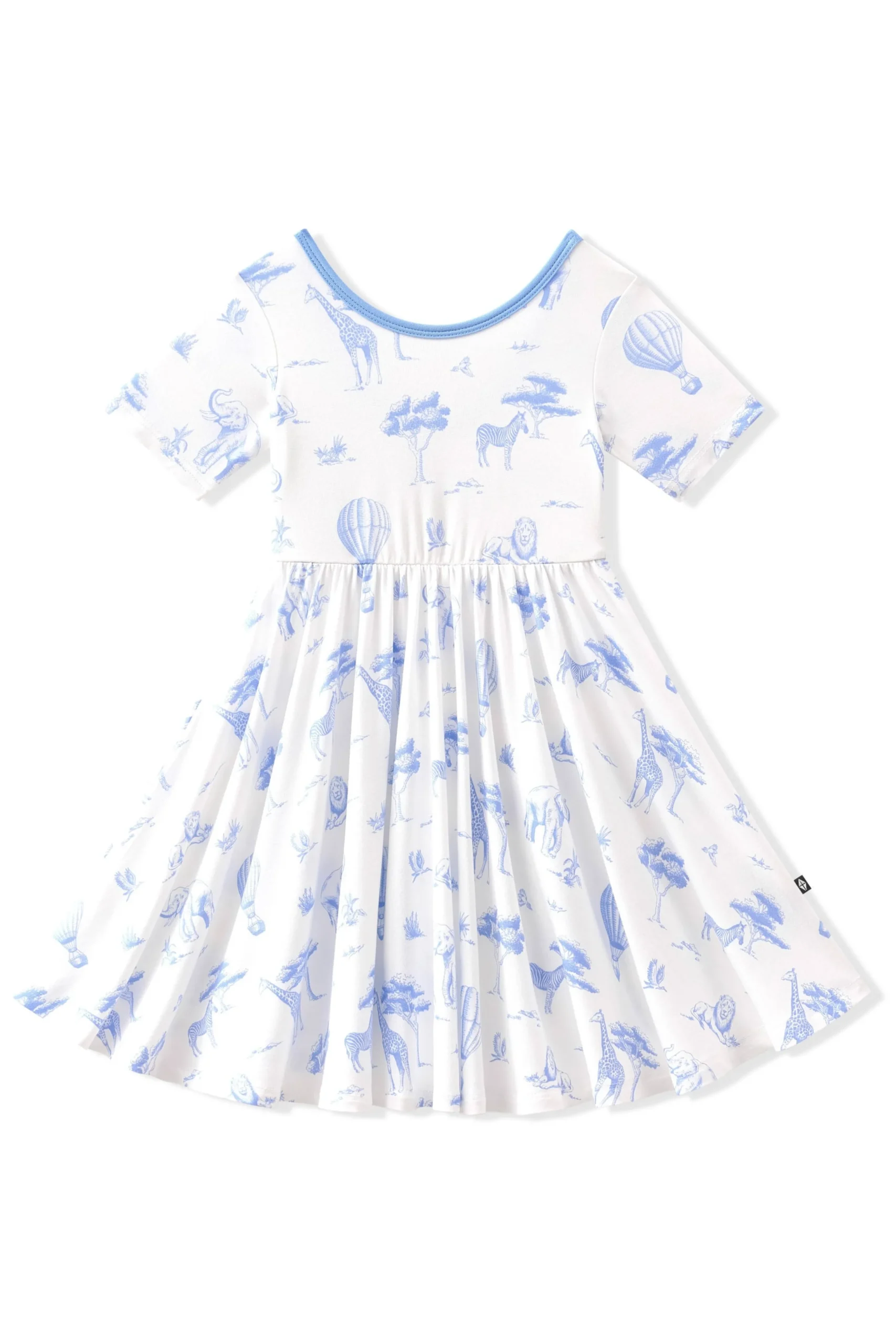 Twirl Dress in Toile Safari