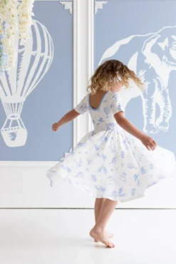 Twirl Dress in Toile Safari
