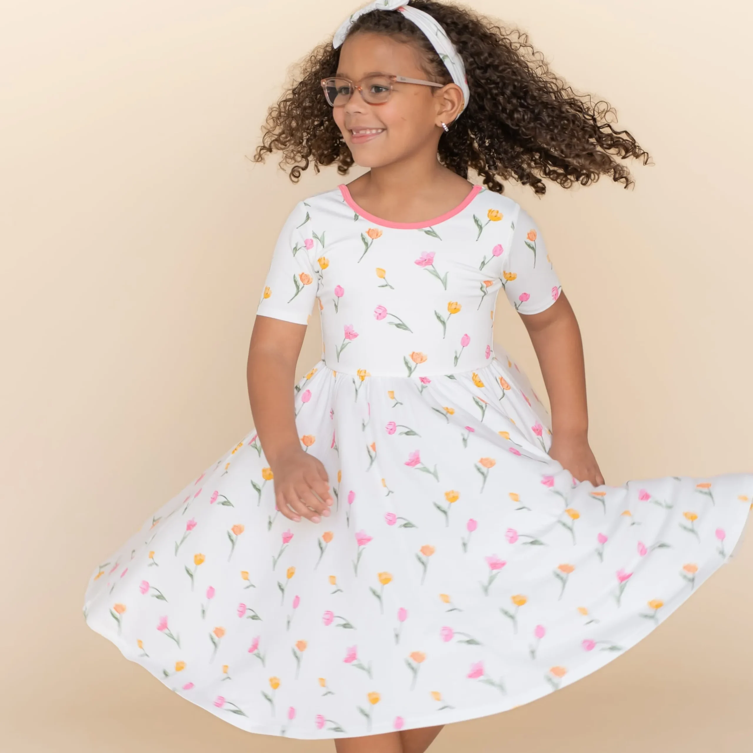 Twirl Dress in Tulip