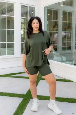 Women’s Biker Short Set in Fir