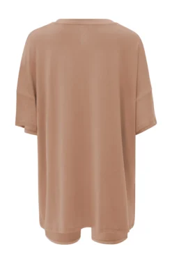 Women’s Biker Short Set in Latte
