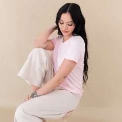 Women's Crew Neck Tee in Sakura