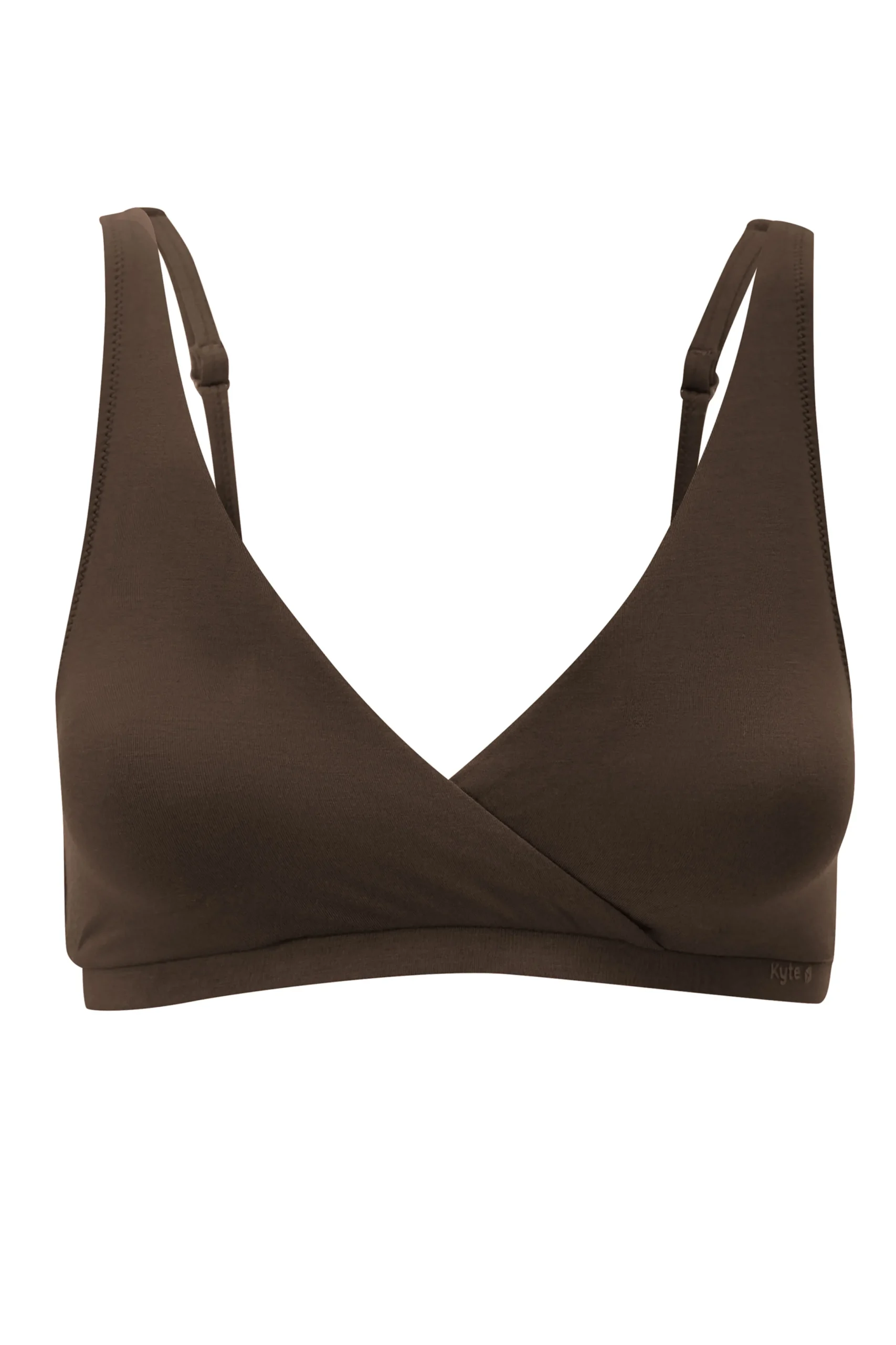Women's Cross Front Bralette in Toffee