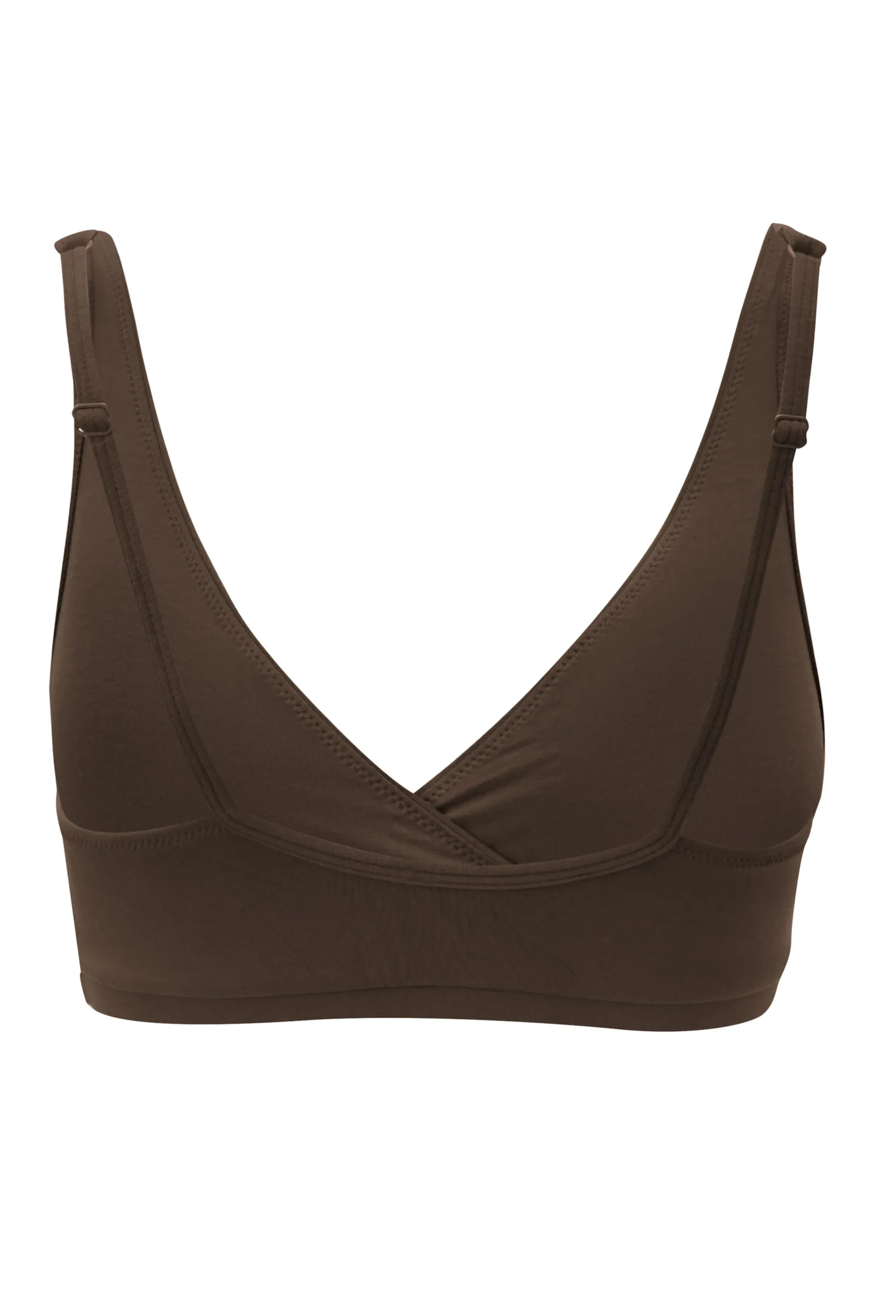 Women's Cross Front Bralette in Toffee