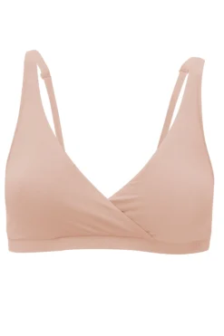 Women's Cross Front Bralette in Chai