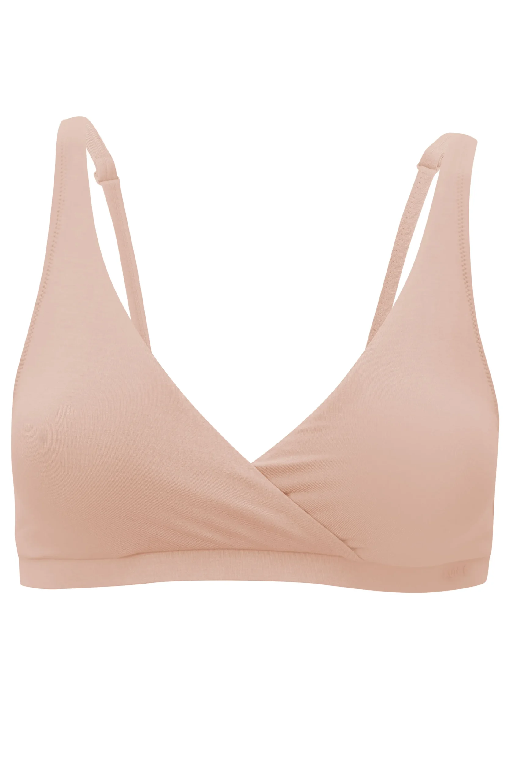 Women's Cross Front Bralette in Chai