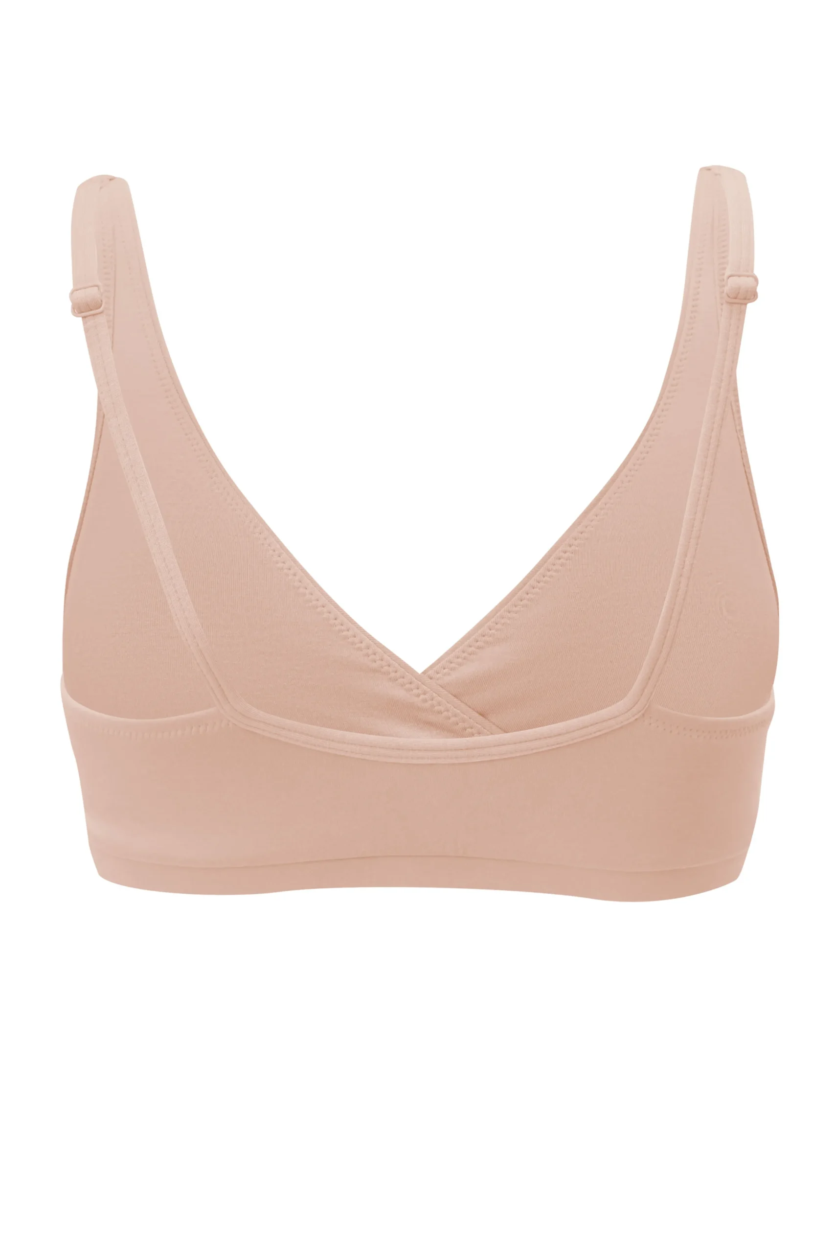 Women's Cross Front Bralette in Chai