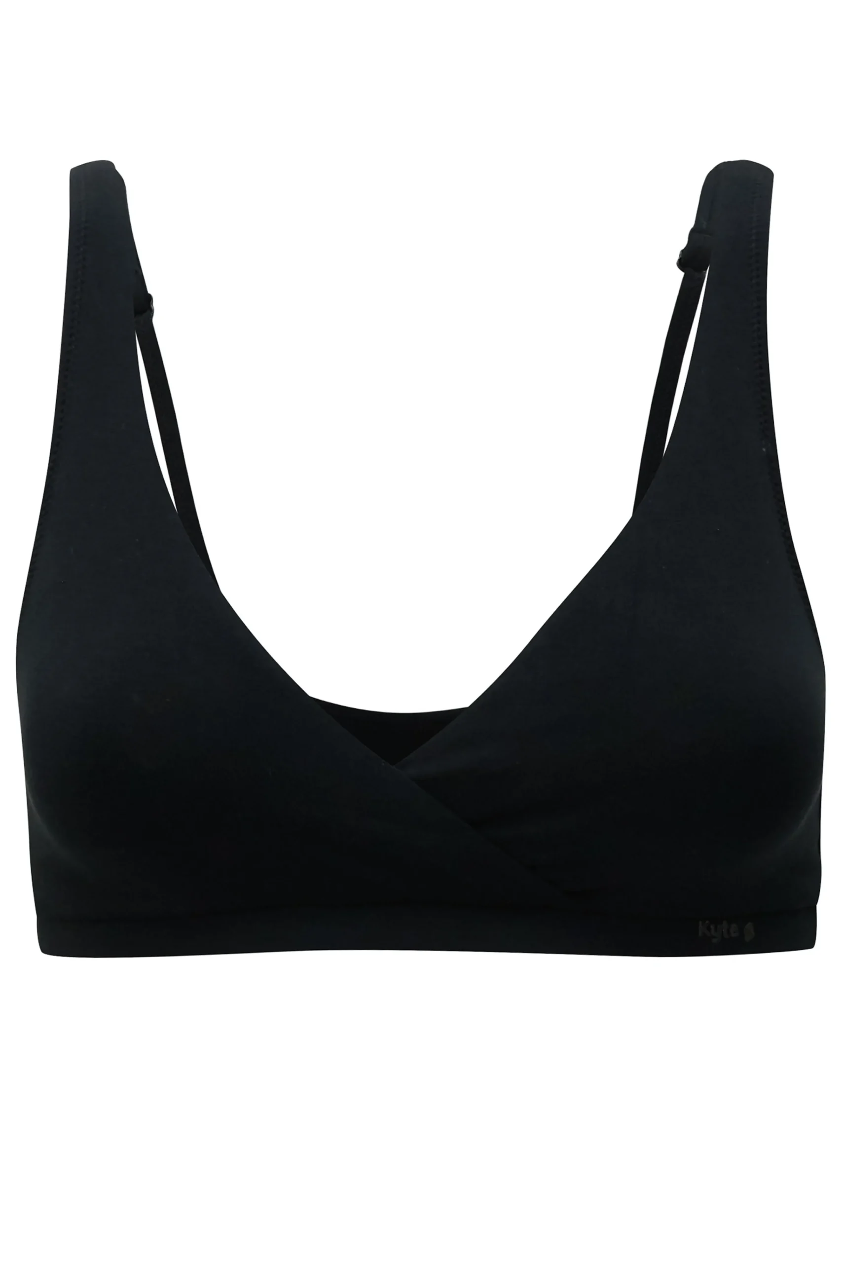 Women's Cross Front Bralette in Midnight