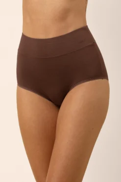 Women's High-Waisted Brief in Toffee