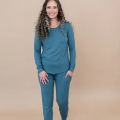 Women's Jogger Pajama Set in Atlantic