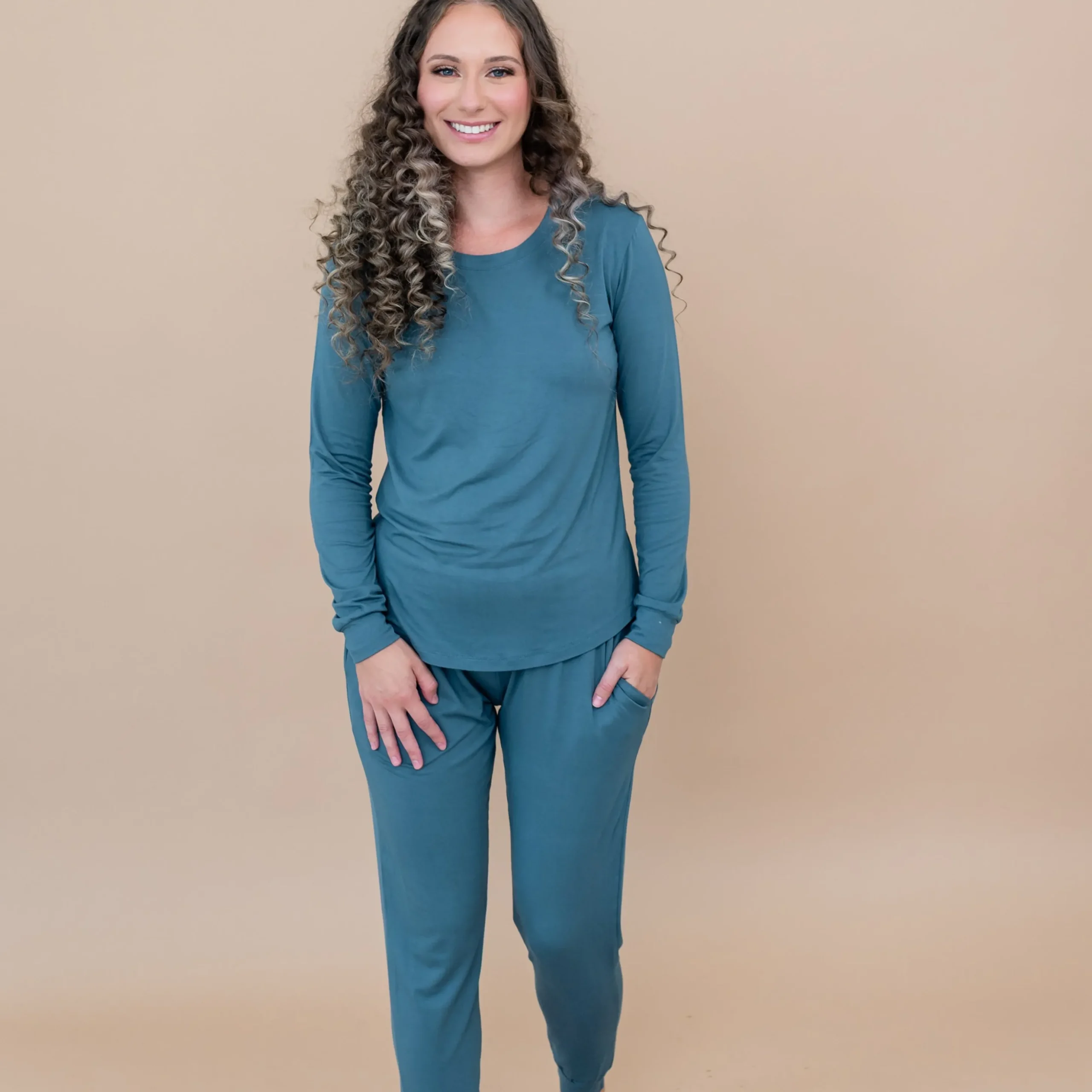Women's Jogger Pajama Set in Atlantic