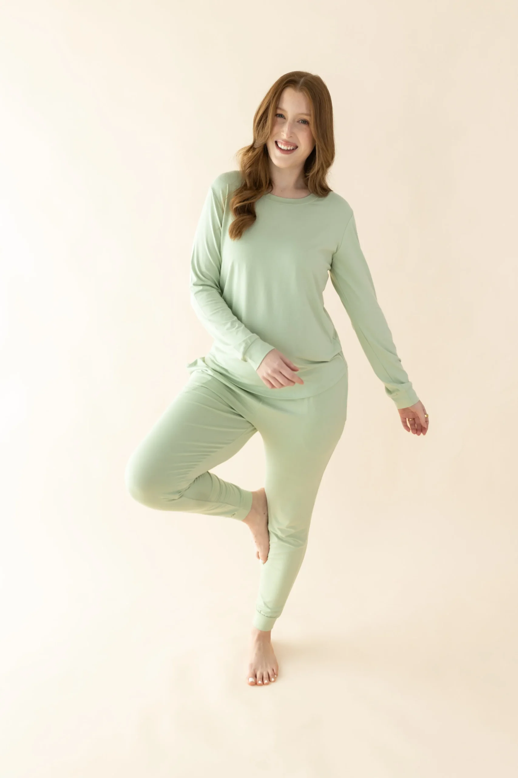 Women's Jogger Pajama Set in Basil