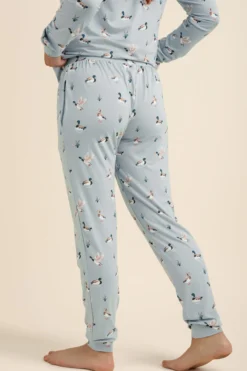 Women's Jogger Pajama Set in Mallard Duck