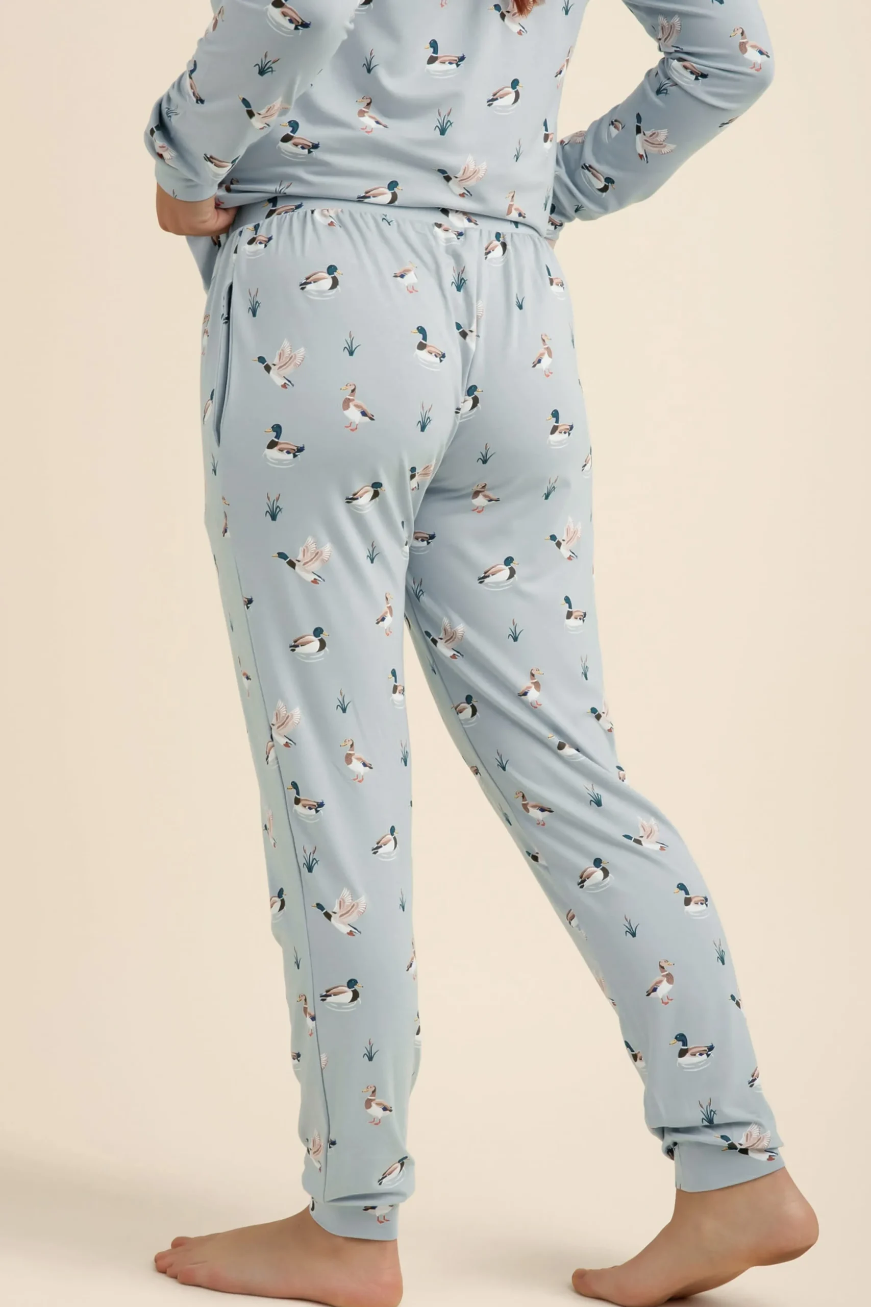 Women's Jogger Pajama Set in Mallard Duck