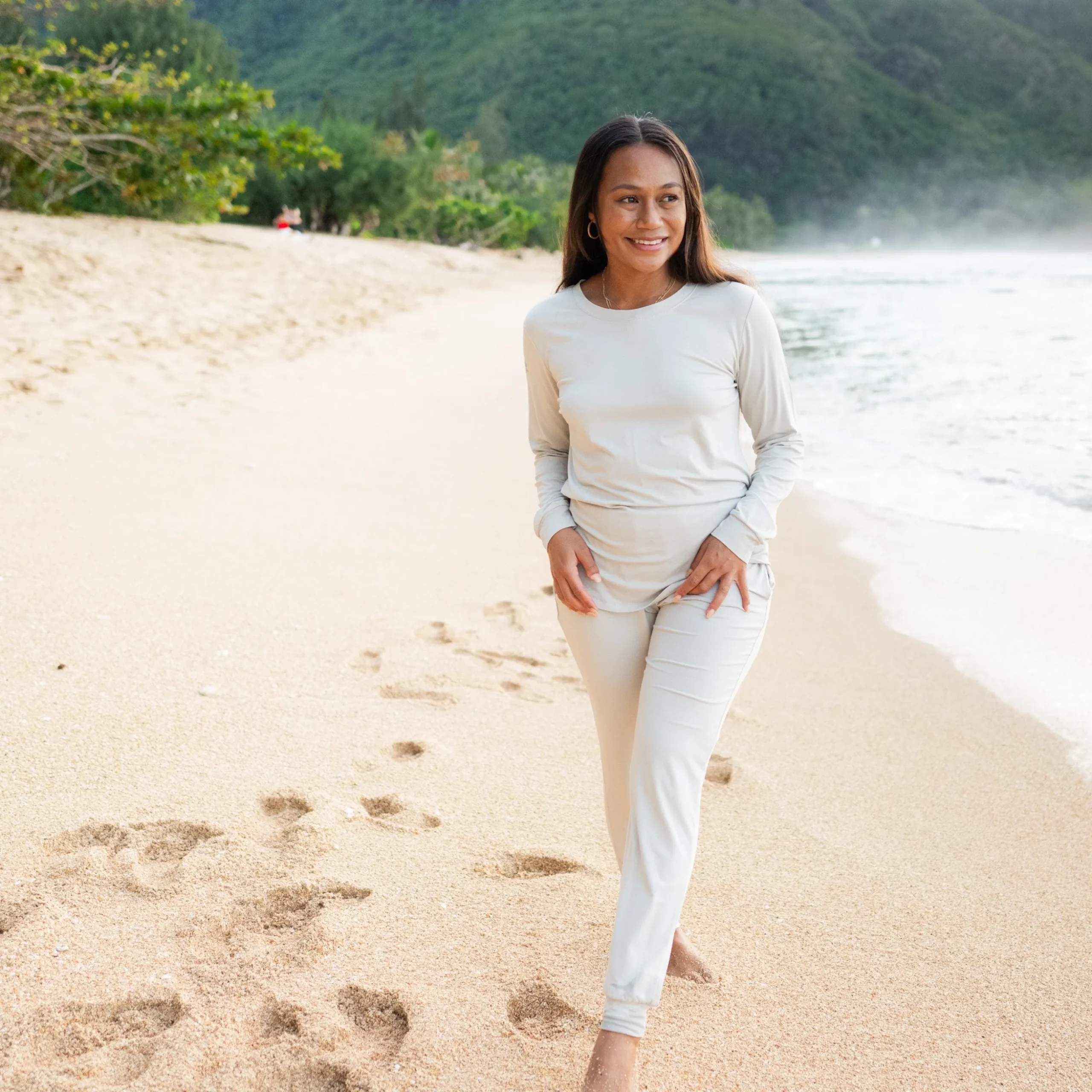 Women's Jogger Pajama Set in Oat