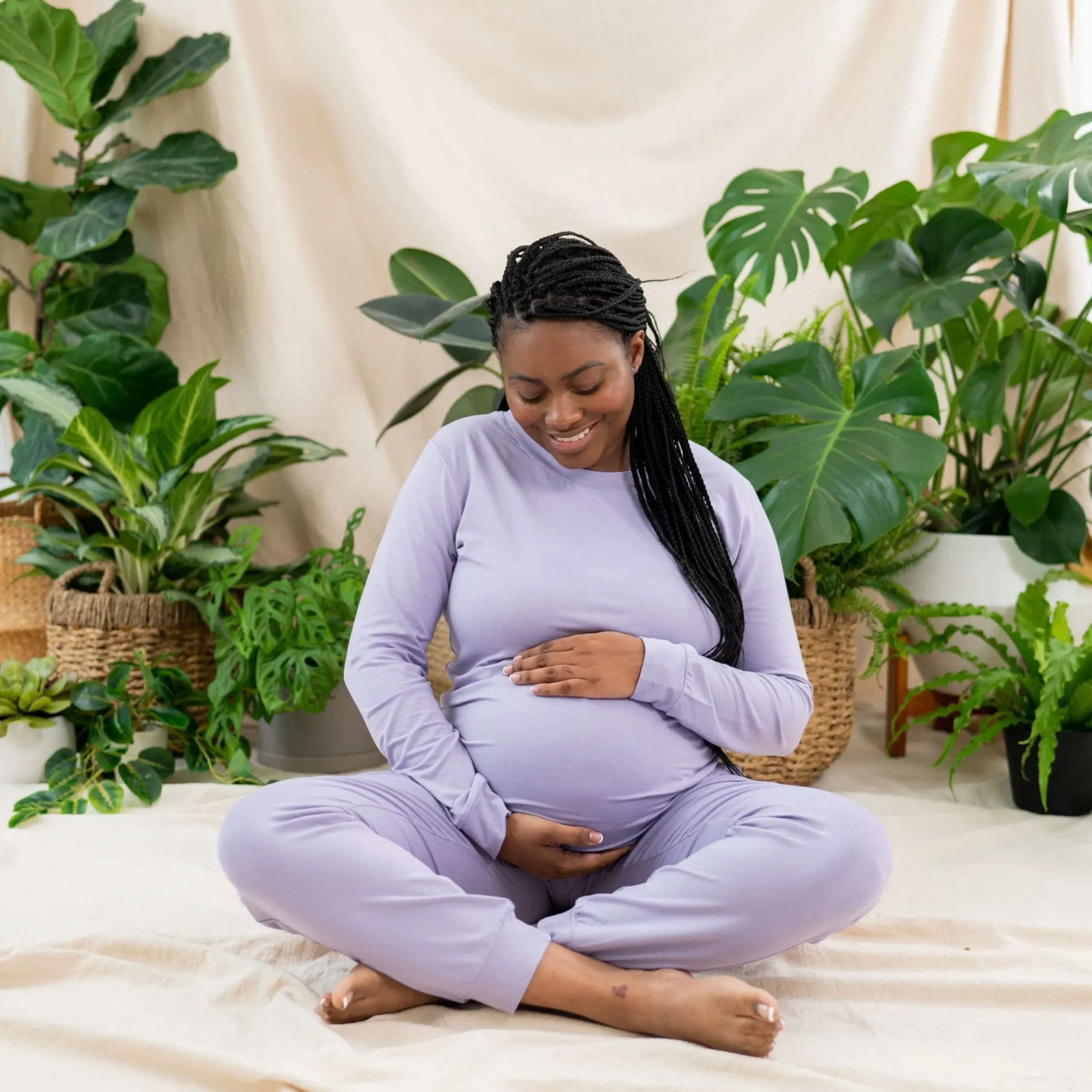 Women's Jogger Pajama Set in Taro