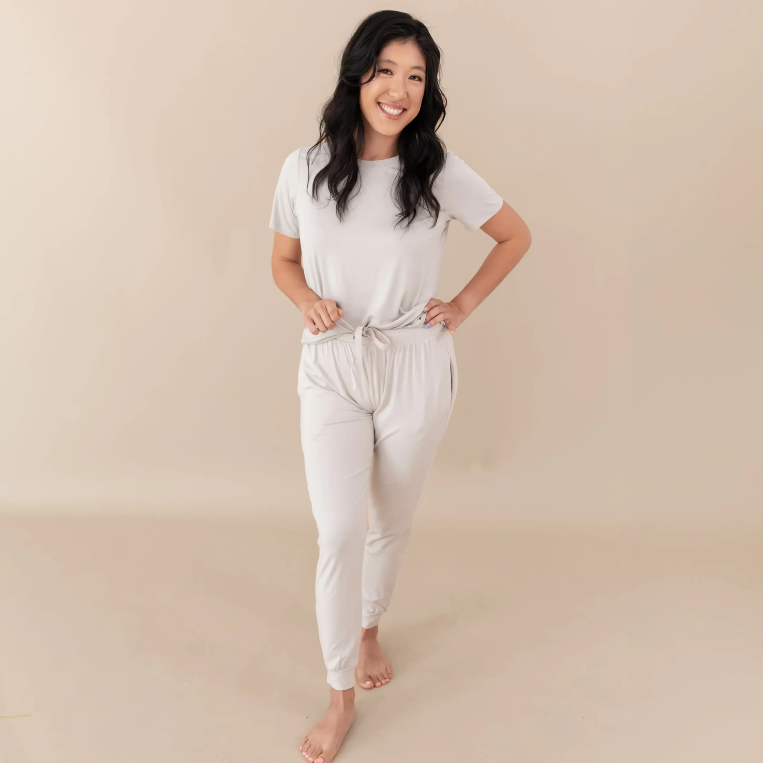 Women's Jogger Pants in Oat
