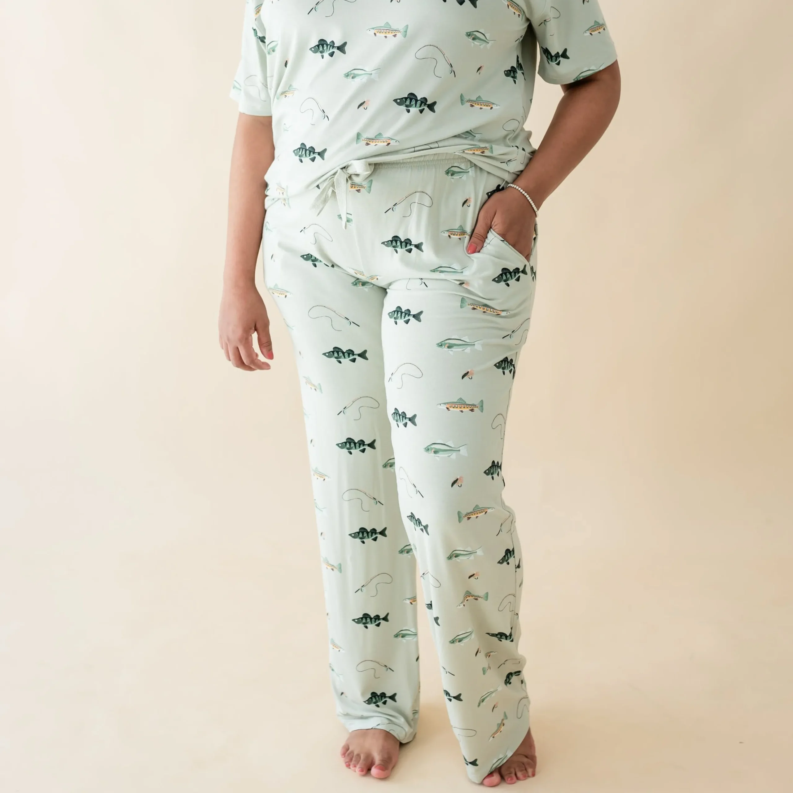Women's Lounge Pants in Fishing
