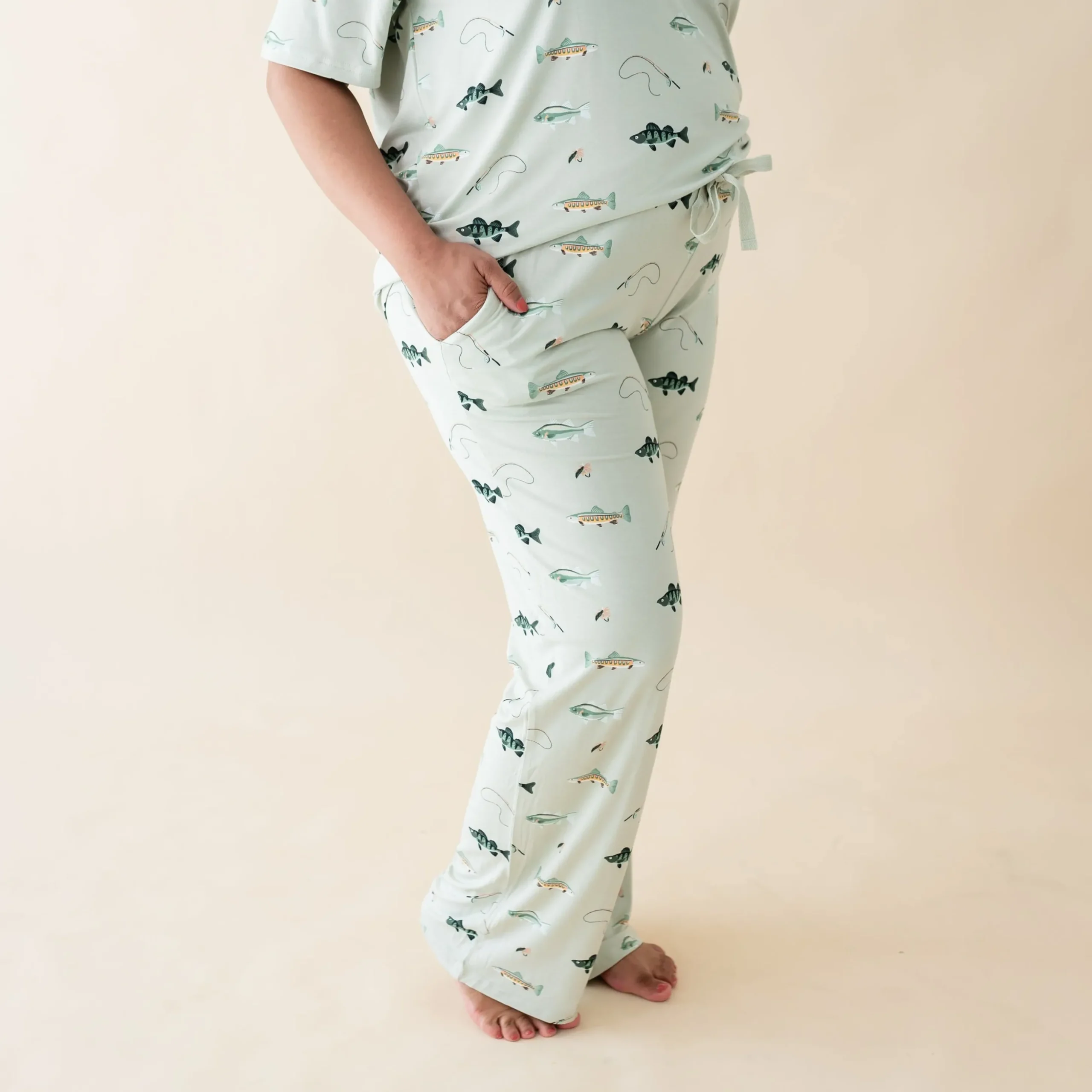 Women's Lounge Pants in Fishing
