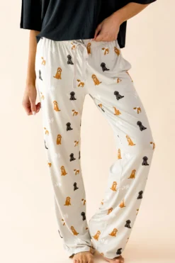 Women's Lounge Pants in Fluffy Dog