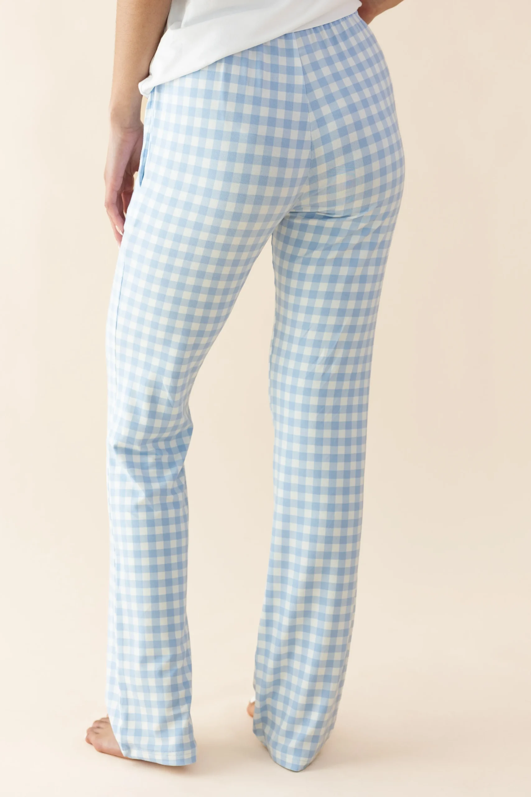 Women's Lounge Pants in Gingham Breeze
