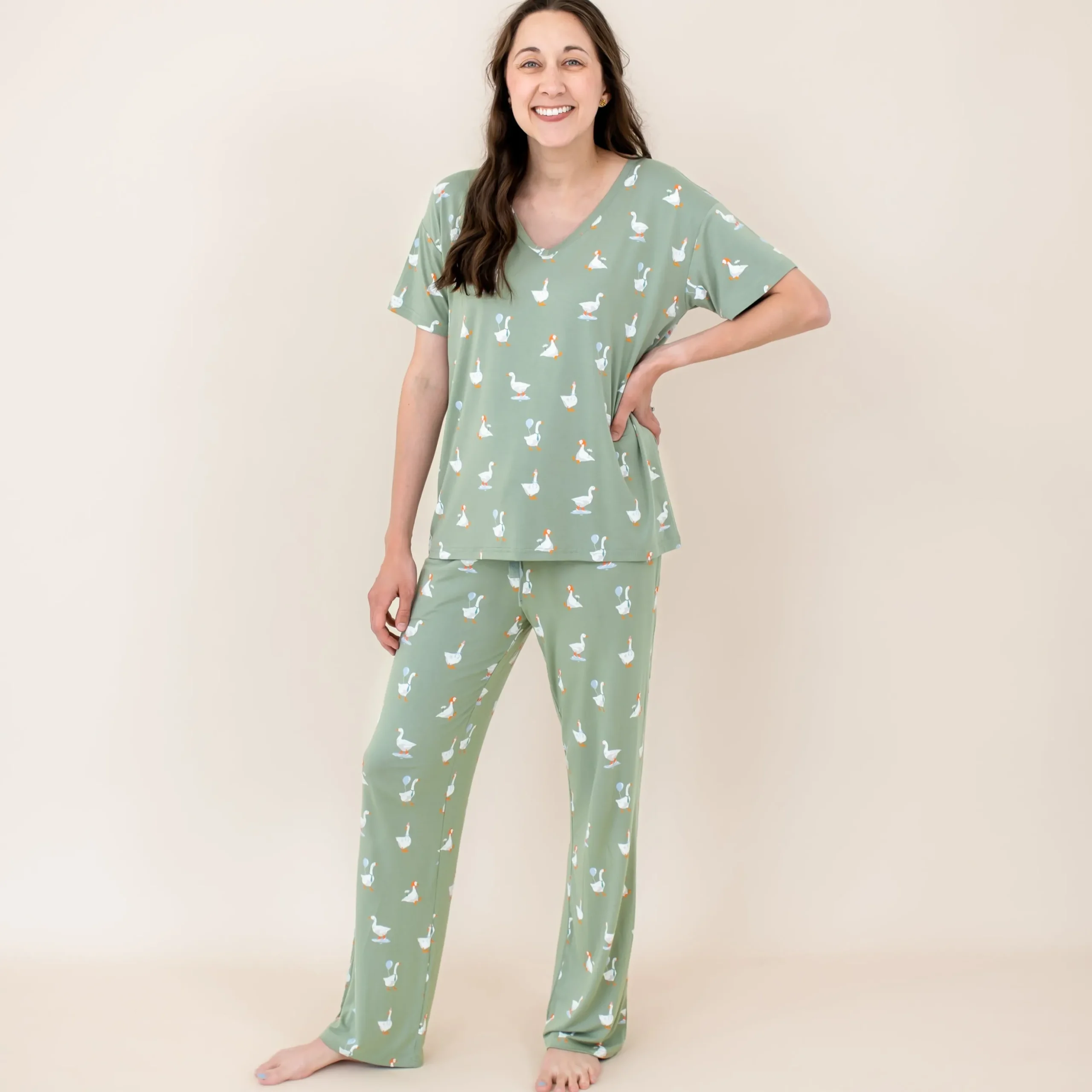 Women's Lounge Pants in Silly Goose