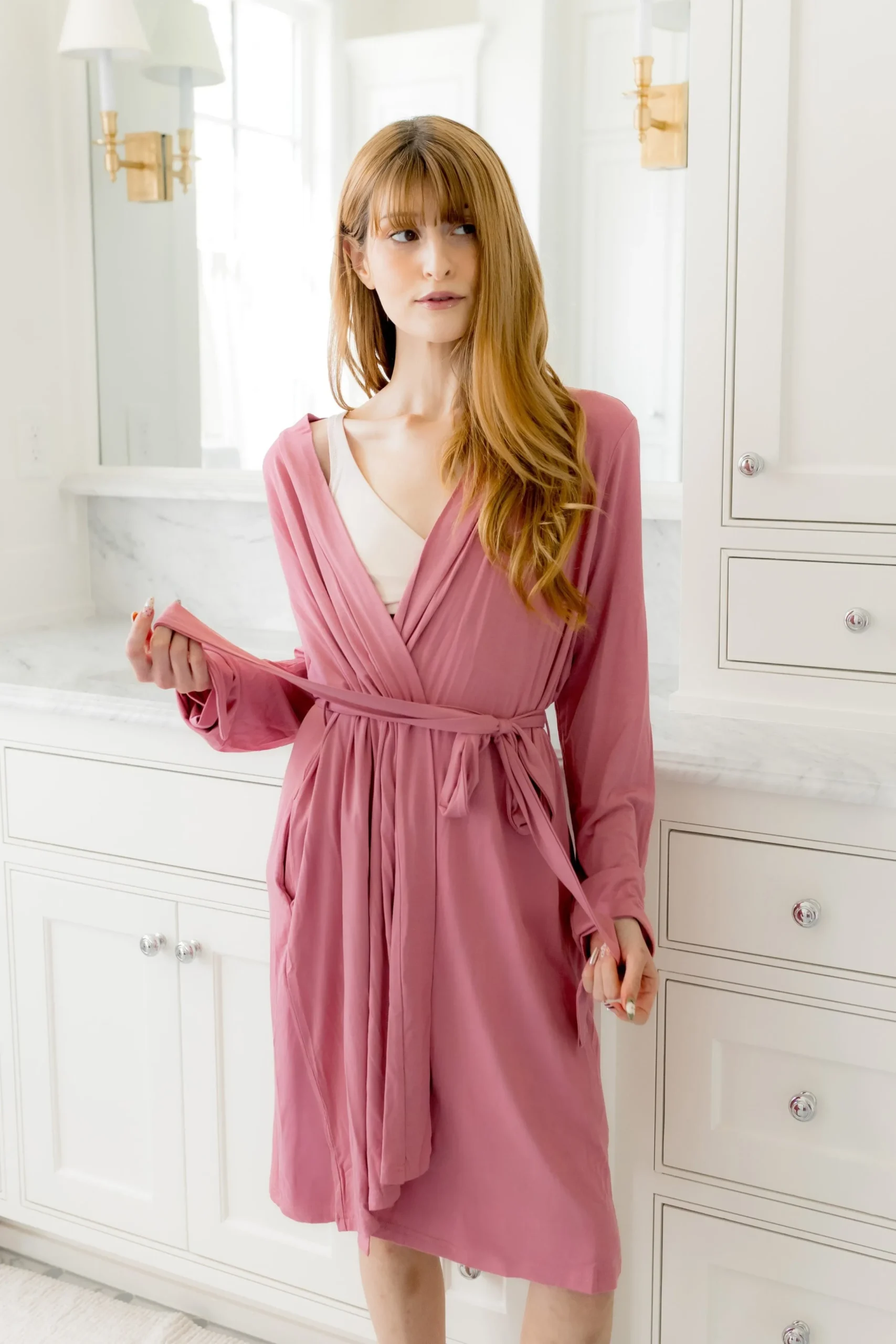 Women’s Lounge Robe in Apple Blossom