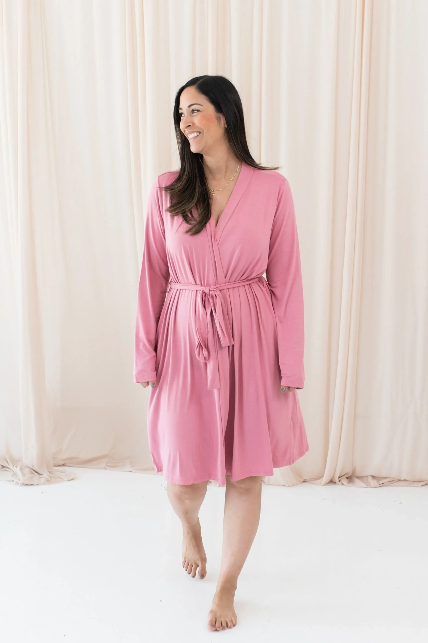 Women’s Lounge Robe in Apple Blossom