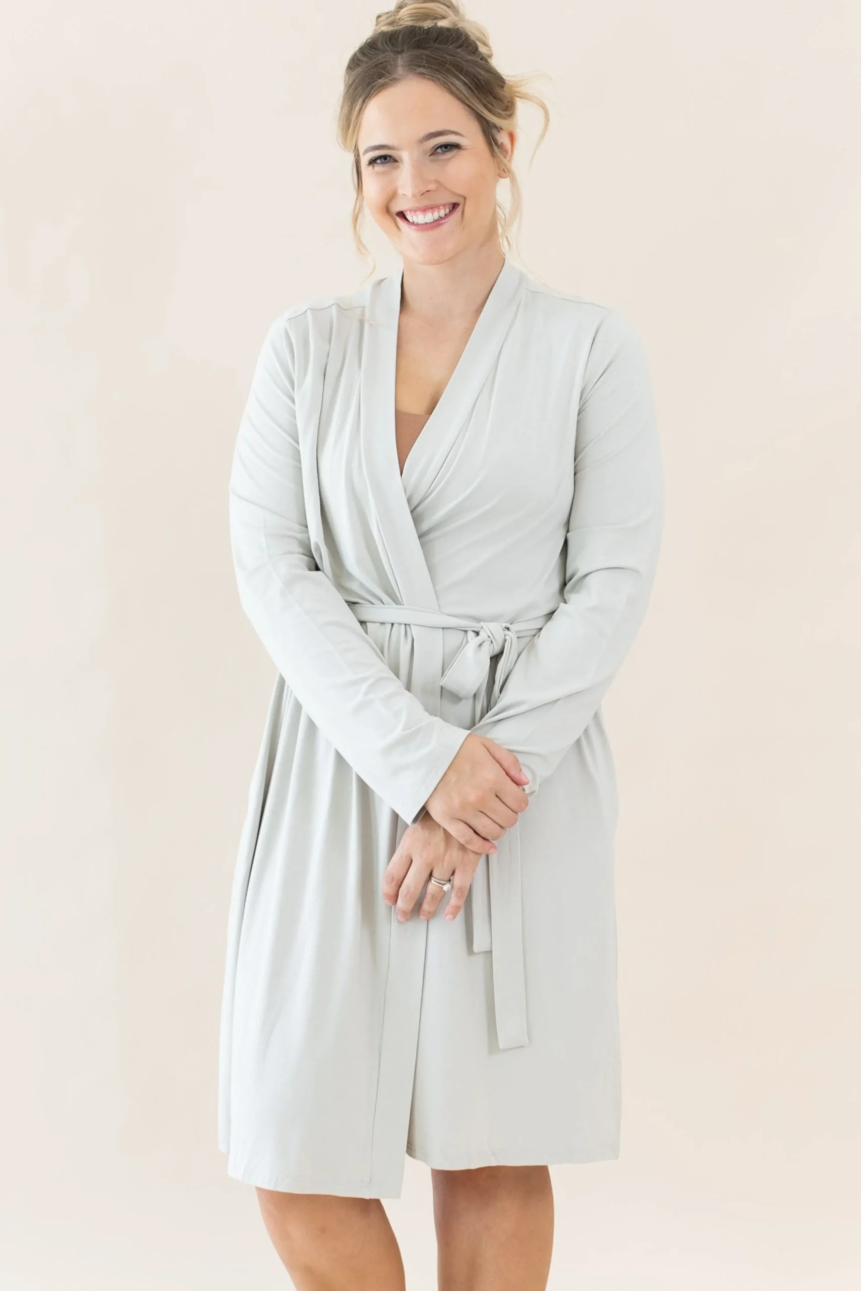 Women’s Lounge Robe in Oat