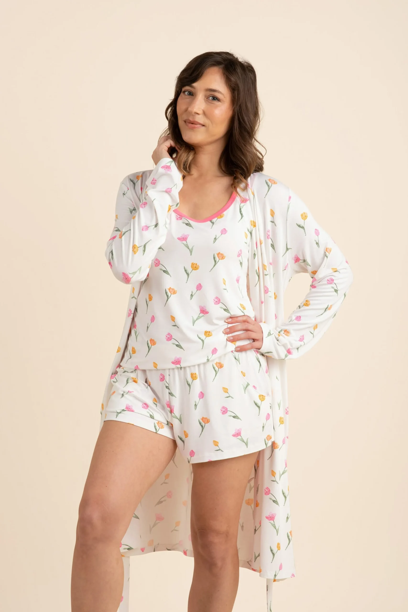 Women's Lounge Robe in Tulip