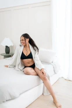 Women's Midi Brief in Midnight