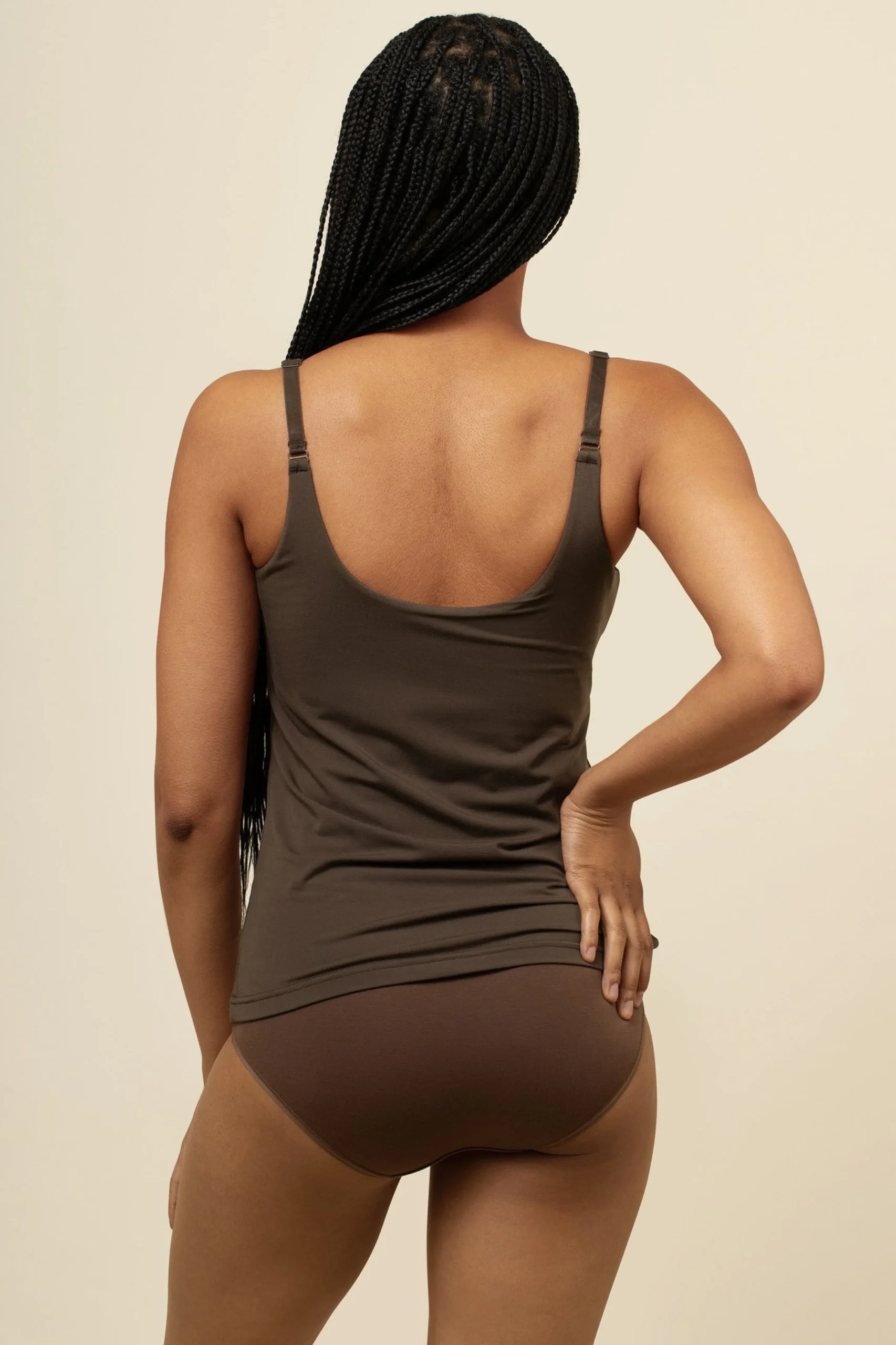 Women's Nursing Tank in Toffee