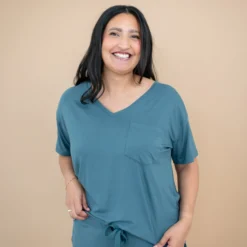 Women’s Relaxed Fit V-Neck in Atlantic
