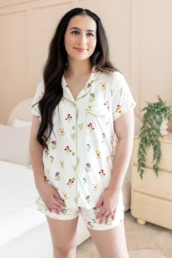 Women’s Short Sleeve Pajama Set in Wildflower