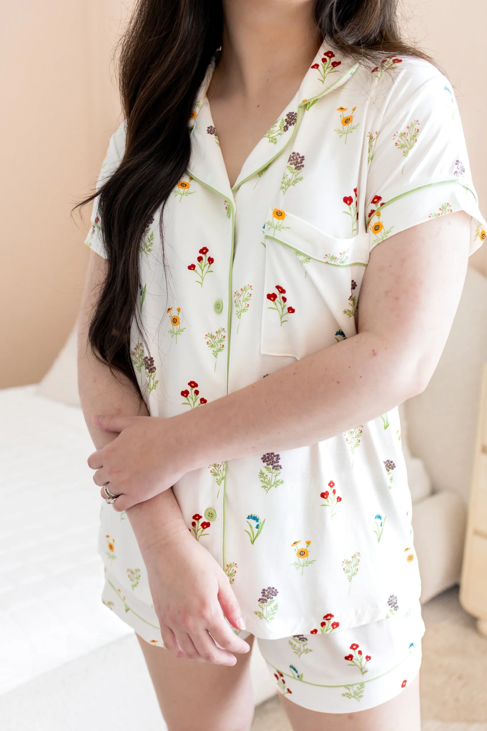 Women’s Short Sleeve Pajama Set in Wildflower