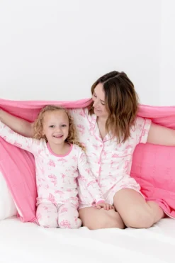 Women's Short Sleeve Pajama Set in Toile Ballet